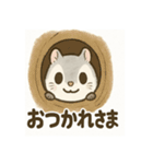 ふわふわエゾモモンガの毎日スタンプ（個別スタンプ：13）