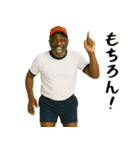 秋を感じる黒人（個別スタンプ：16）