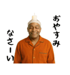 秋を感じる黒人（個別スタンプ：22）