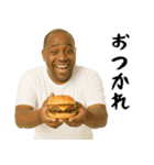 秋を感じる黒人（個別スタンプ：25）