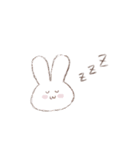 女の子と白うさぎのスタンプ（個別スタンプ：36）