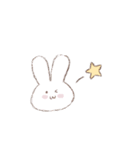 女の子と白うさぎのスタンプ（個別スタンプ：39）