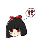 感情表現が苦手な女の子（個別スタンプ：1）