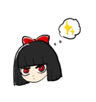 感情表現が苦手な女の子（個別スタンプ：2）