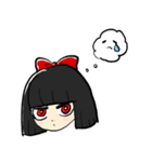 感情表現が苦手な女の子（個別スタンプ：8）