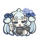 ダウナーなミニキャラスタンプ2（個別スタンプ：7）