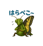 キモカワ昆虫キメラ☆カマキリ蝶 84（個別スタンプ：22）