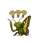 キモカワ昆虫キメラ☆カマキリ蝶 84（個別スタンプ：30）