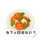 書き込める♥カフェごはんフレーム（個別スタンプ：12）