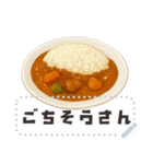 書き込める♥カフェごはんフレーム（個別スタンプ：15）