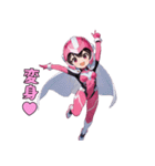 決めポーズ！戦隊ヒーロースタンプ（個別スタンプ：3）