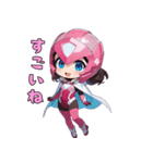決めポーズ！戦隊ヒーロースタンプ（個別スタンプ：40）