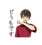 無難な男性の当たり障りない敬語（個別スタンプ：3）