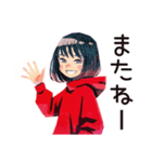 ダウナー女子★グルチャ省エネ返信（個別スタンプ：11）