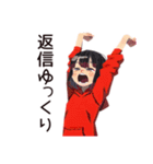 ダウナー女子★グルチャ省エネ返信（個別スタンプ：21）