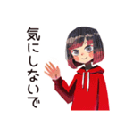 ダウナー女子★グルチャ省エネ返信（個別スタンプ：34）