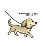 名前入りダックスシェーデッドクリーム（個別スタンプ：17）