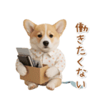 ネガティブな癒しコーギー（個別スタンプ：10）