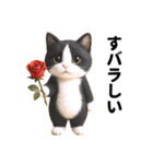 ハチワレ猫のダジャレ地獄（個別スタンプ：6）