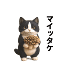 ハチワレ猫のダジャレ地獄（個別スタンプ：13）