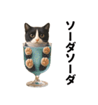 ハチワレ猫のダジャレ地獄（個別スタンプ：26）