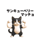 ハチワレ猫のダジャレ地獄（個別スタンプ：35）