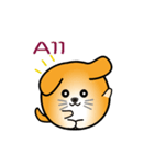 nobobi アニメ 丸いワンコ（個別スタンプ：11）