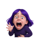 紫髪の女の子 (NT)（個別スタンプ：13）