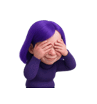 紫髪の女の子 (NT)（個別スタンプ：40）