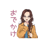メガネガールの秋★普段使い（個別スタンプ：19）