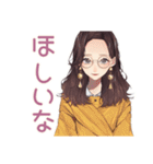 メガネガールの秋★普段使い（個別スタンプ：39）