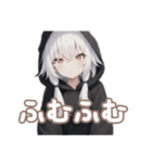 引きこもり系黒パーカー！ニートめんへら鬱（個別スタンプ：18）