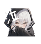 引きこもり系黒パーカー！ニートめんへら鬱（個別スタンプ：25）