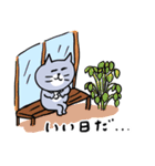 ごろごろしてる灰色キャット（個別スタンプ：20）