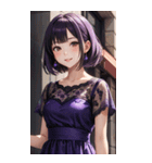 気質の女の子3写真（個別スタンプ：2）