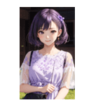 気質の女の子3写真（個別スタンプ：3）