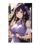 気質の女の子3写真（個別スタンプ：4）