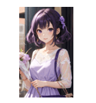 気質の女の子3写真（個別スタンプ：5）