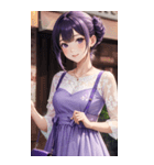 気質の女の子3写真（個別スタンプ：6）