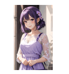 気質の女の子3写真（個別スタンプ：7）