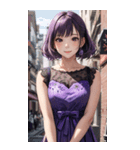 気質の女の子3写真（個別スタンプ：9）