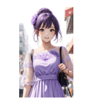 気質の女の子3写真（個別スタンプ：10）