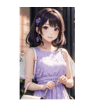 気質の女の子3写真（個別スタンプ：13）