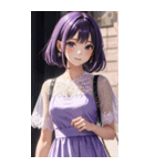 気質の女の子3写真（個別スタンプ：14）