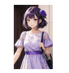 気質の女の子3写真（個別スタンプ：19）