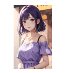 気質の女の子3写真（個別スタンプ：20）