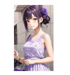 気質の女の子3写真（個別スタンプ：21）