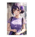 気質の女の子3写真（個別スタンプ：22）