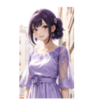 気質の女の子3写真（個別スタンプ：23）