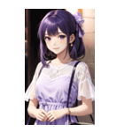 気質の女の子3写真（個別スタンプ：30）